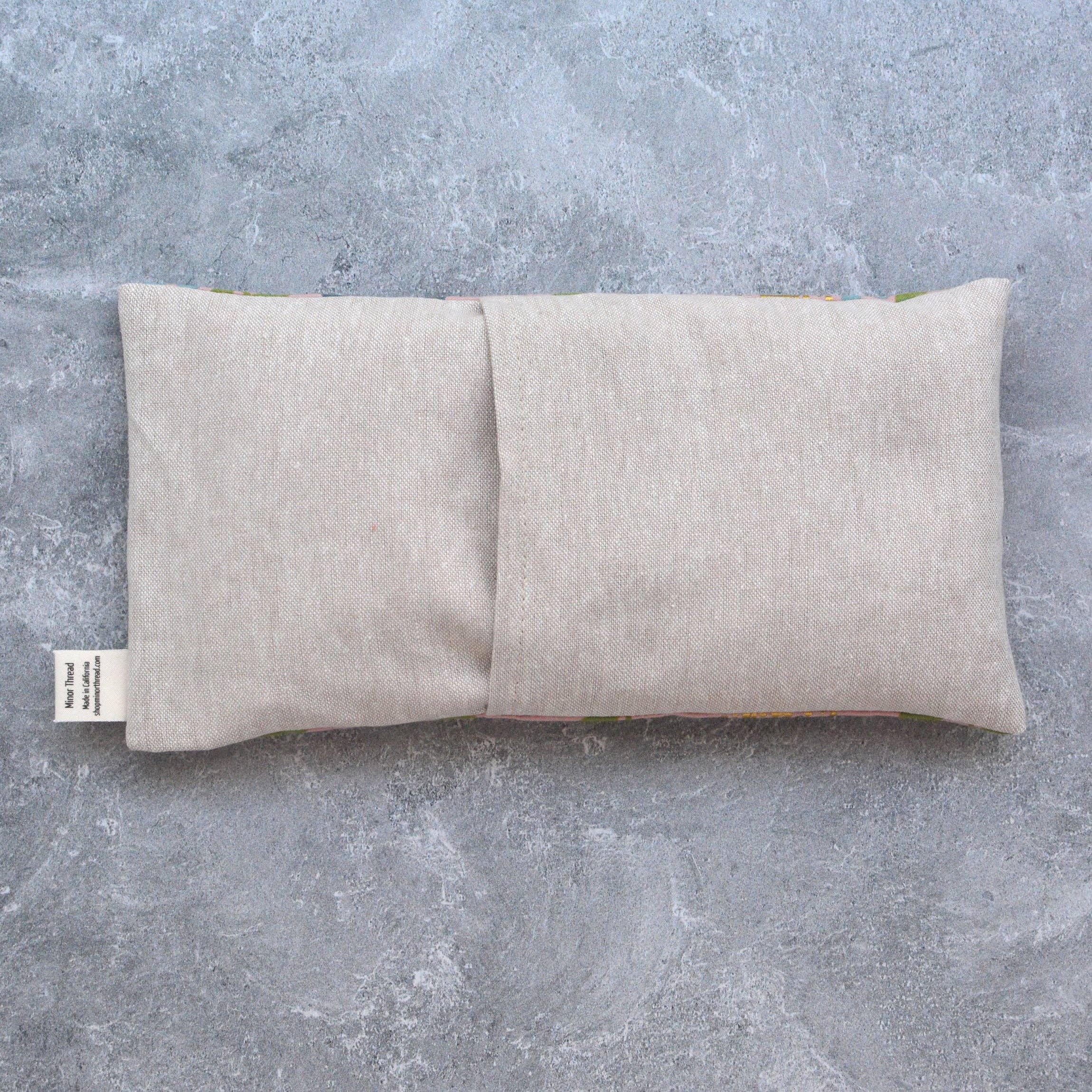 Fern Dell in Rose Gold Weighted Eye Pillow Hot Cold Therapy: Mint