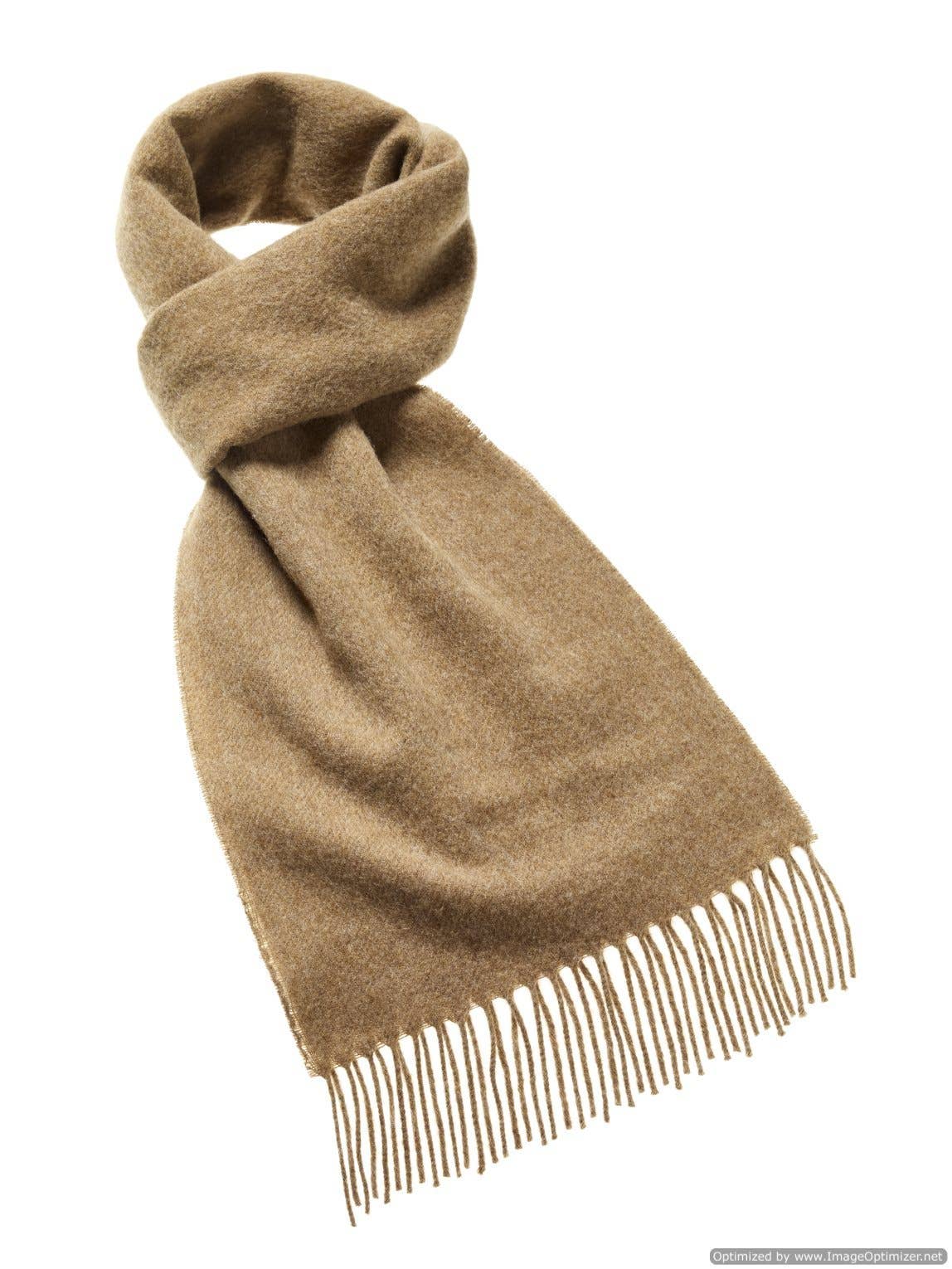 Bronte Moon - Luxury Camel Merino Lambswool Scarf