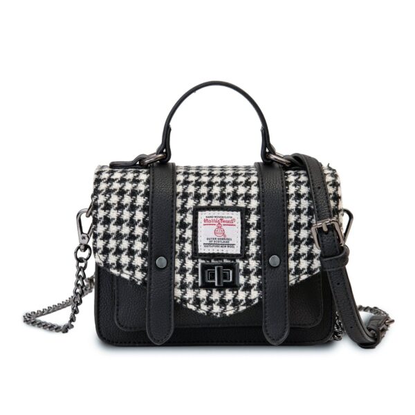 The Baby Satchel: Black and White Dogtooth - Image 4