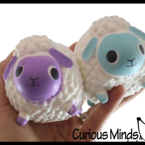 1 Large Lamb Sheep Easter Themed Creamy Doh Filled Squeeze S - Image 9
