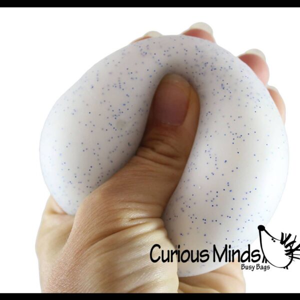 1 Nee-Doh Snow Soft Doh Filled Crunchy Stretch Ball - Sounds - Image 2