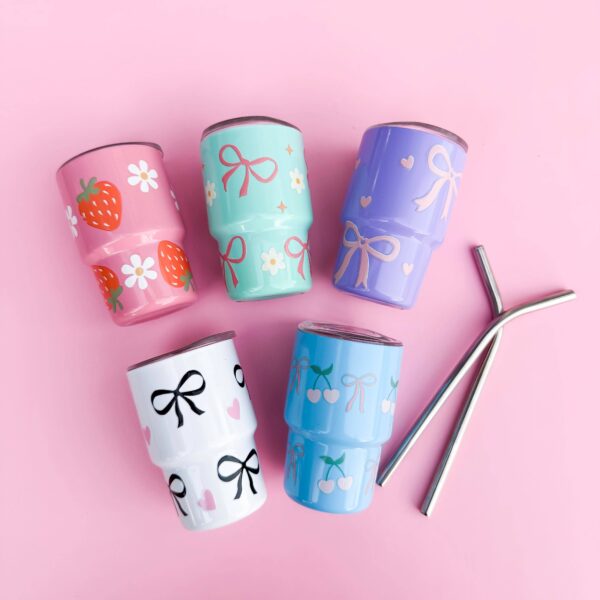 Tiny Tumblers/ Pink/Strawberries - Image 6