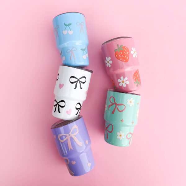 Tiny Tumblers/ Pink/Strawberries - Image 4