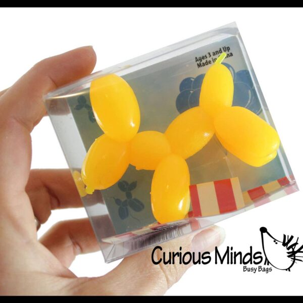 1 Mini Balloon Dog Stretchy Toy - Cute Squishy Sensory Fidg - Image 5