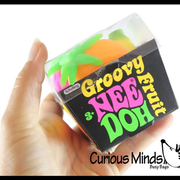 1 BOX Nee Doh Fruit Basket Soft Fluff- Filled Squeeze Stress - Image 4