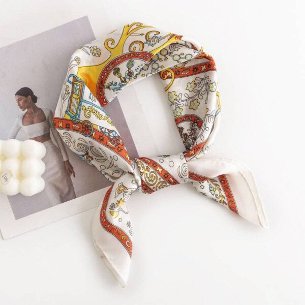 Funkyrel® Atzbranding Limited - Scarvii - Vintage Pattern Square Scarf - Image 5