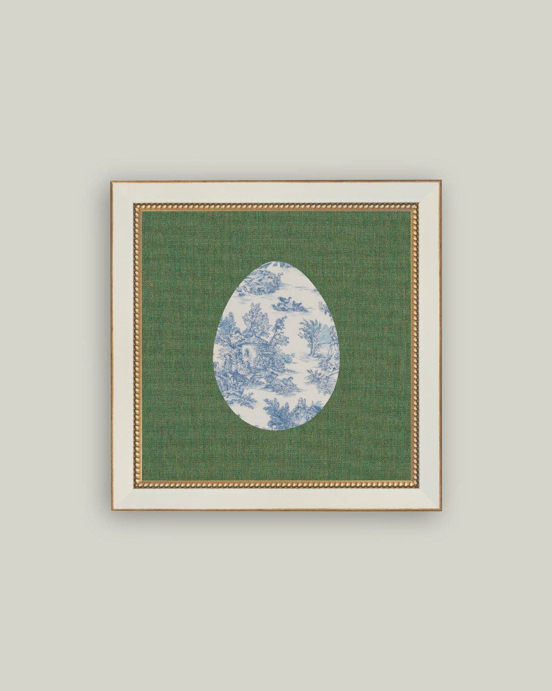 Countryside Toile Egg: 8x8