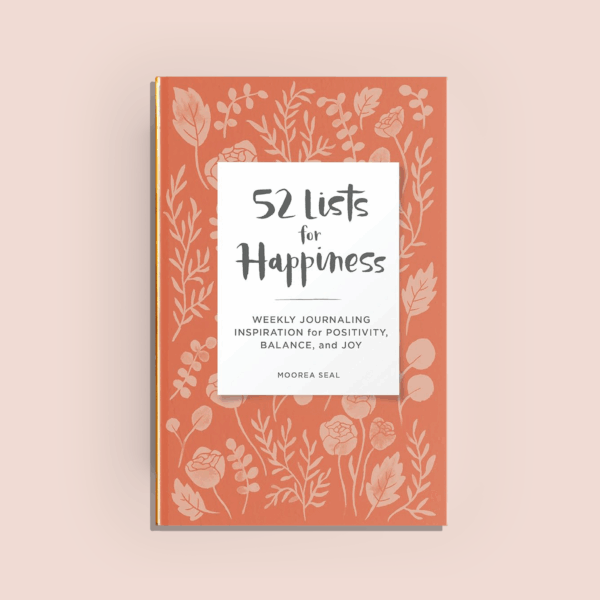52 Lists for Happiness Journal (Floral Pattern Cover)