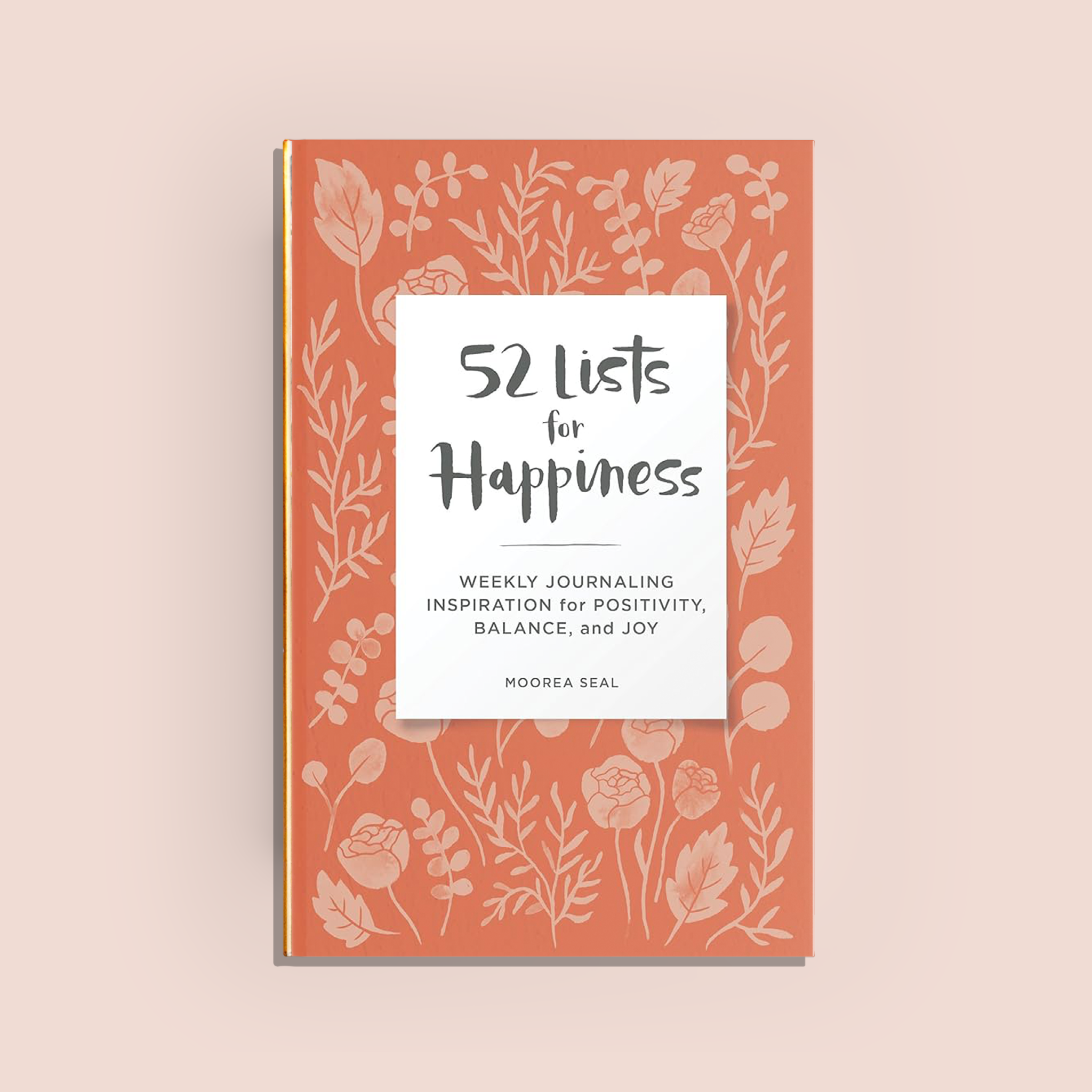 52 Lists for Happiness Journal (Floral Pattern Cover)