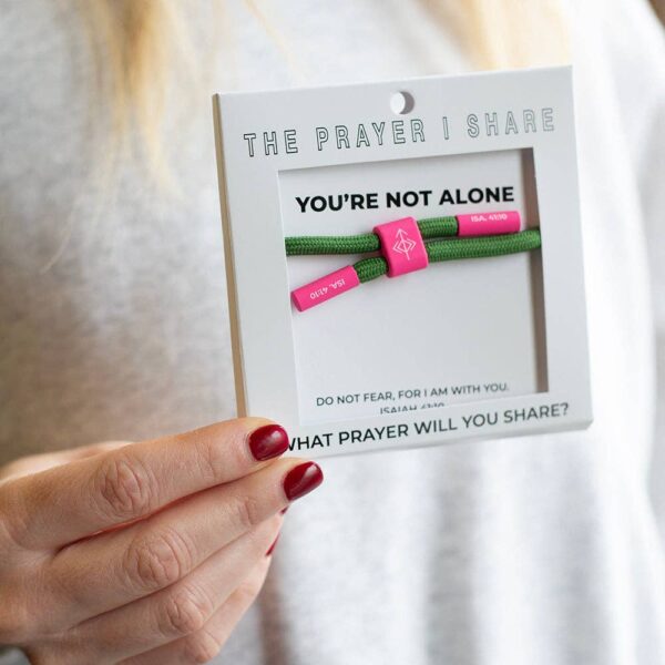 YOU'RE NOT ALONE Bracelet, Christian Cord Bracelet - Image 4