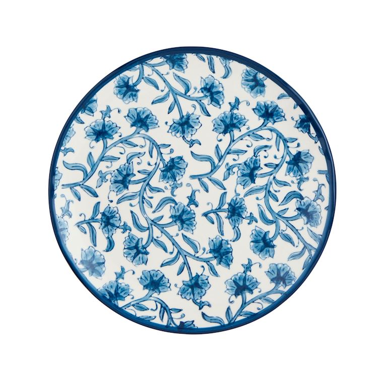 Cornflower Print Salad Plate