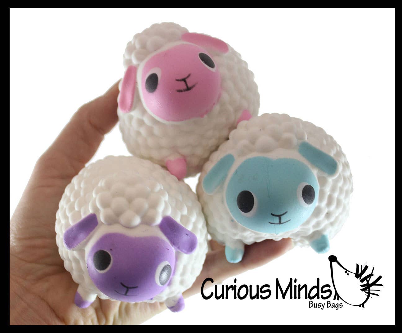 1 Large Lamb Sheep Easter Themed Creamy Doh Filled Squeeze S