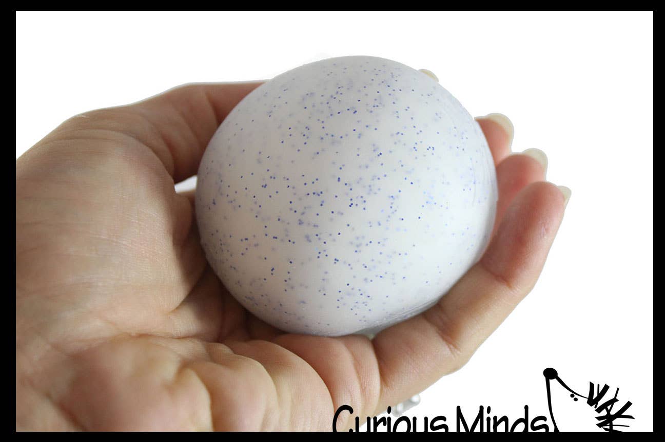1 Nee-Doh Snow Soft Doh Filled Crunchy Stretch Ball - Sounds