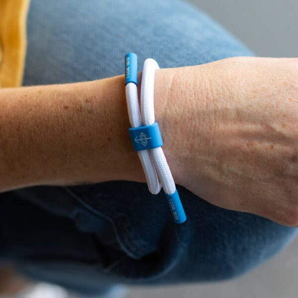 COURAGE + STRENGTH Bracelet, Christian Cord Bracelet - Image 2