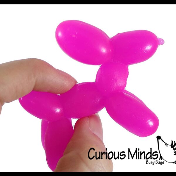 1 Mini Balloon Dog Stretchy Toy - Cute Squishy Sensory Fidg - Image 6
