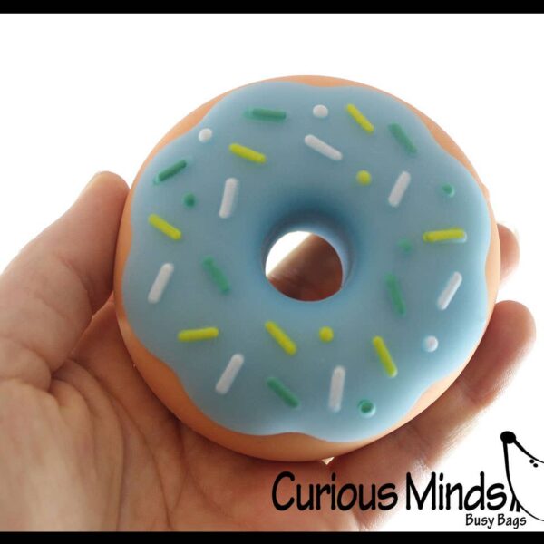 1 Cute Donut Doughnut Soft Doh Filled Stretch Ball with Remo - Image 2