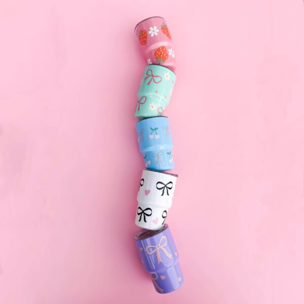Tiny Tumblers/ Pink/Strawberries - Image 5