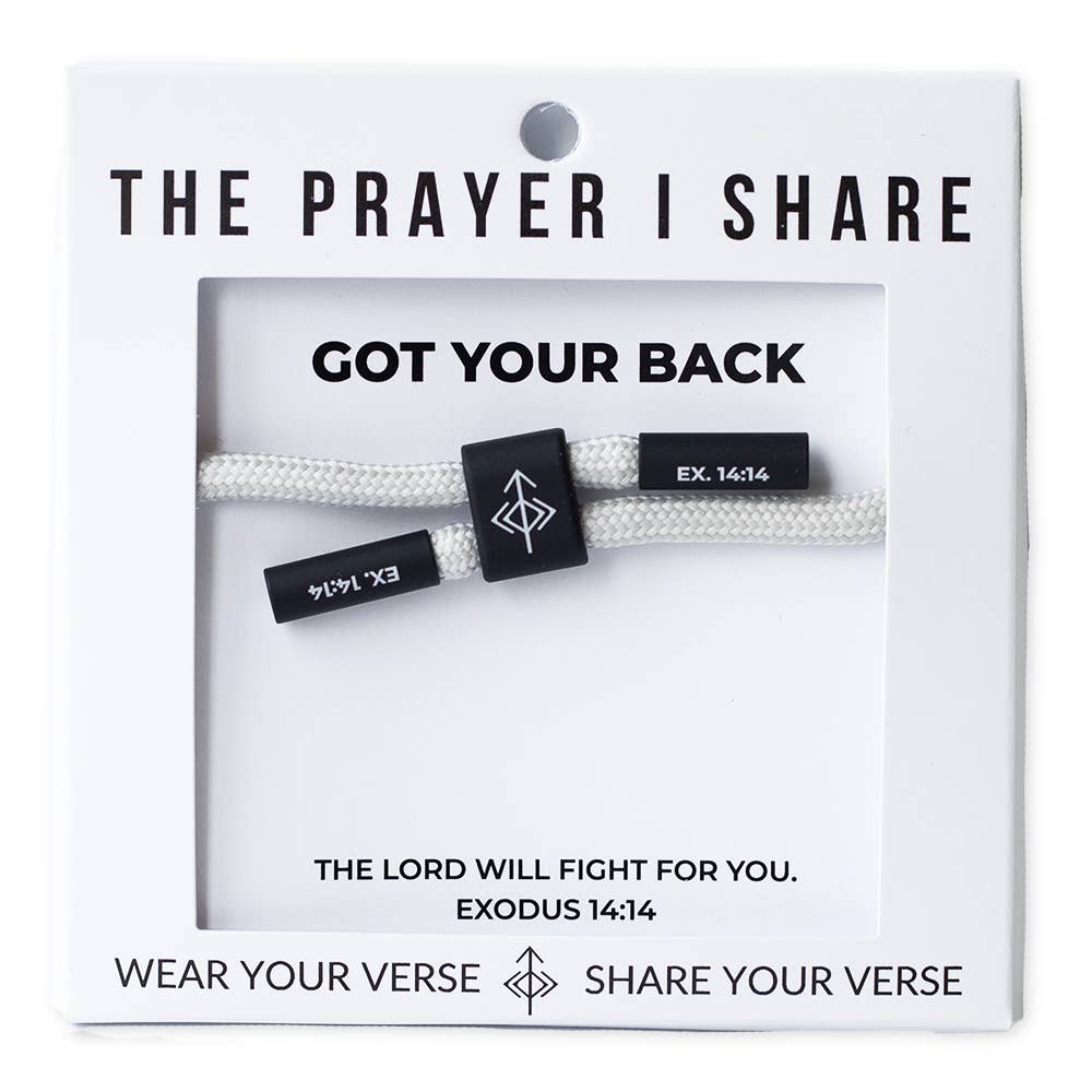 GOT YOUR BACK Bracelet, Christian Cord Bracelet