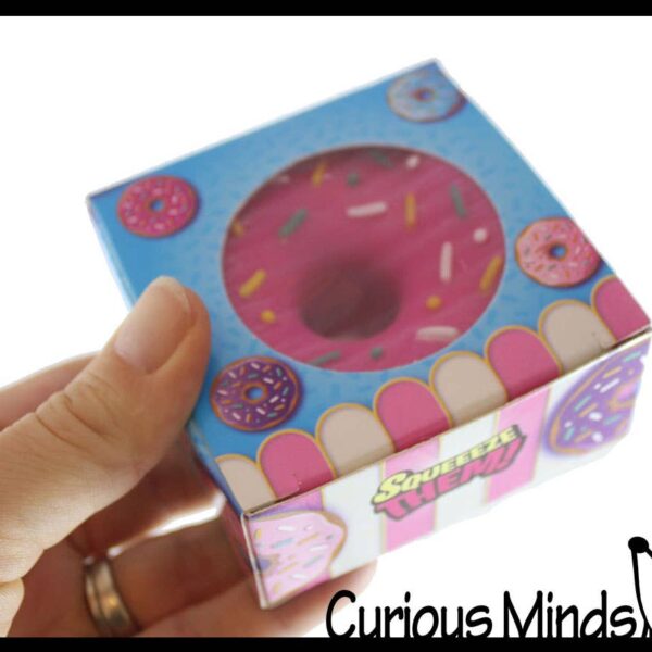 1 Cute Donut Doughnut Soft Doh Filled Stretch Ball with Remo - Image 15