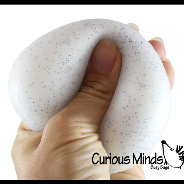 1 Nee-Doh Snow Soft Doh Filled Crunchy Stretch Ball - Sounds - Image 5