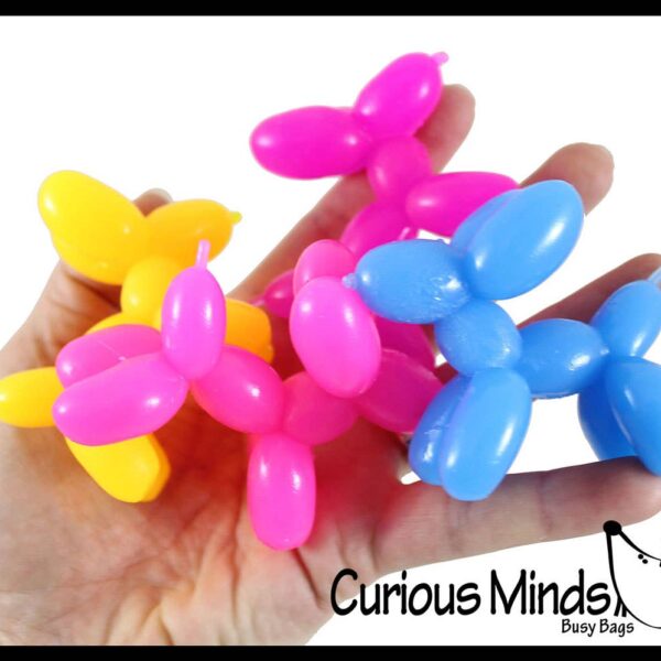 1 Mini Balloon Dog Stretchy Toy - Cute Squishy Sensory Fidg - Image 7
