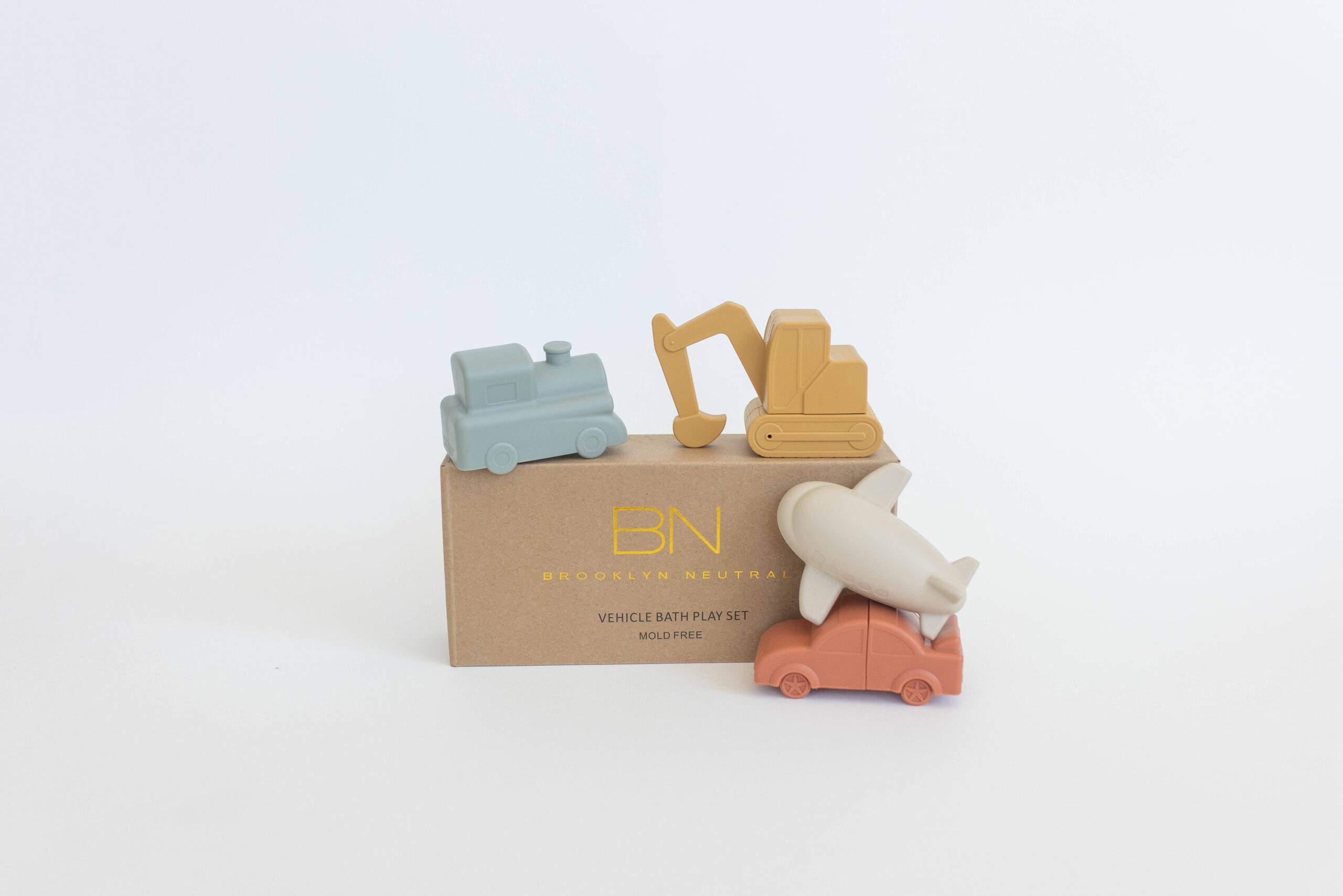 Brooklyn Neutral - Vehicle Bath Toy Set