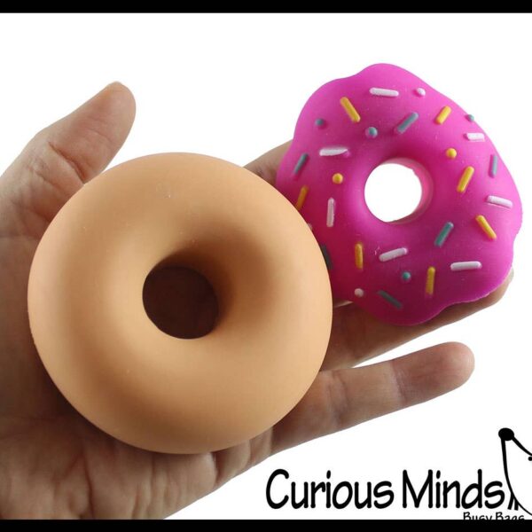 1 Cute Donut Doughnut Soft Doh Filled Stretch Ball with Remo - Image 13