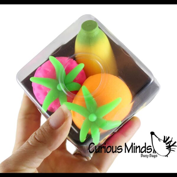 1 BOX Nee Doh Fruit Basket Soft Fluff- Filled Squeeze Stress - Image 8