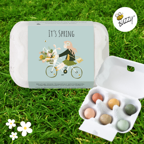 Blossombs Egg Box- Hello Spring- 7 Seed Bomb Balls - Image 8