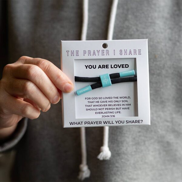 YOU ARE LOVED Bracelet, Christian Cord Bracelet - Image 4