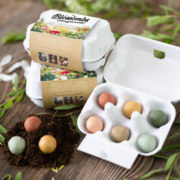 Blossombs Egg Box- Hello Spring- 7 Seed Bomb Balls - Image 10