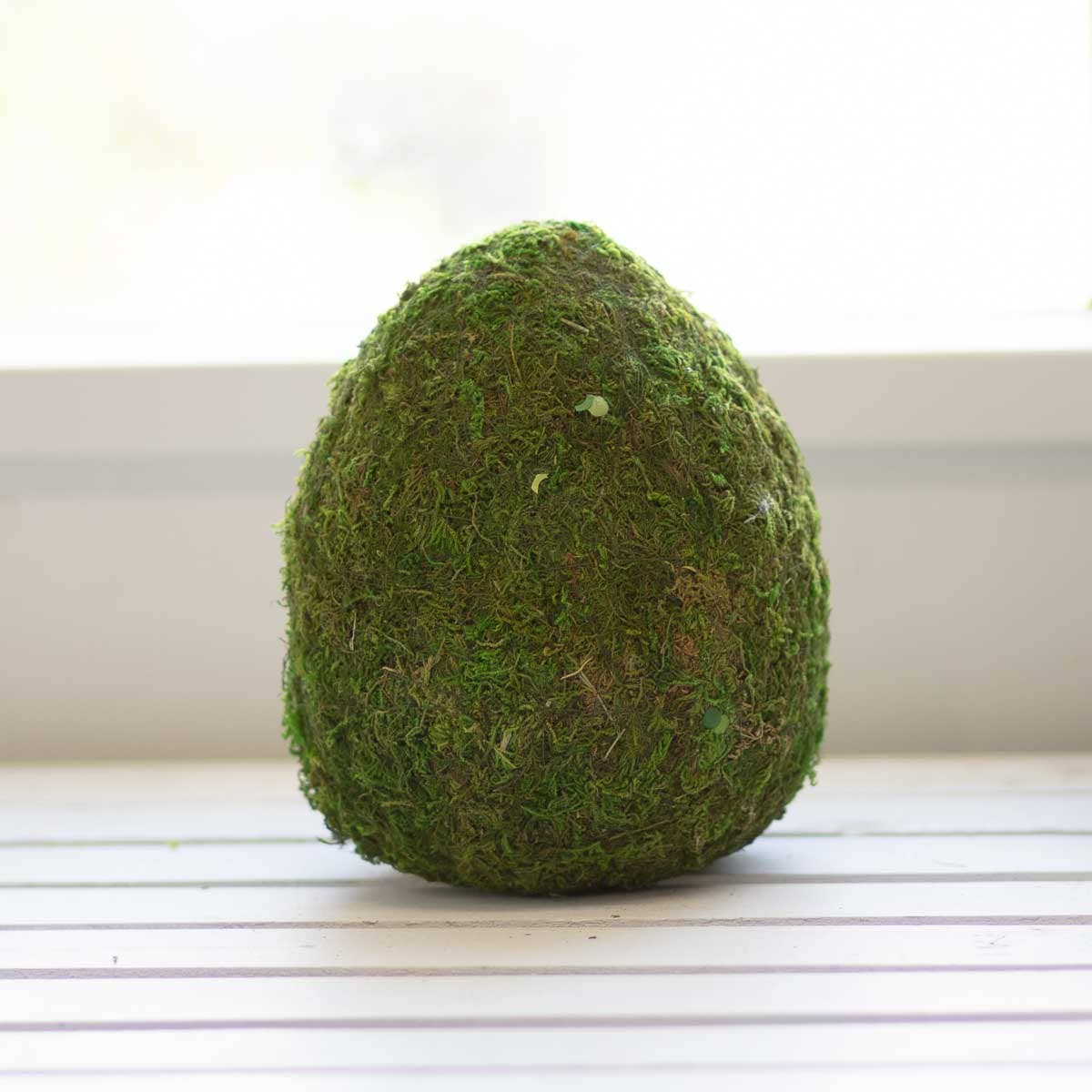 Moss Egg Decor Green 8"