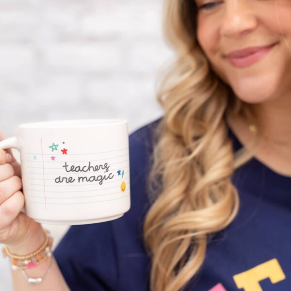 Teachers Are Magic Ceramic Mug - Cream - Image 3