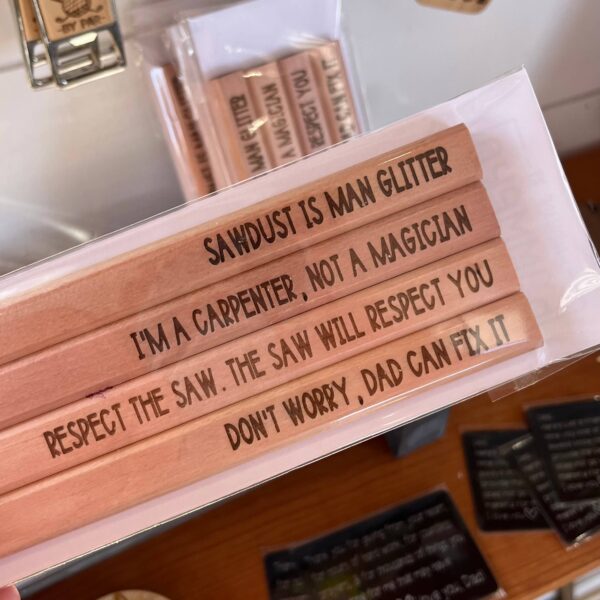 Father's Day Engraved Carpenter Pencils: Pack 2 - Image 4