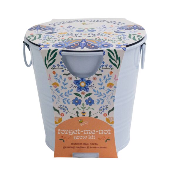 Painted Flower Grow Pail - Forget-Me-Not Grow Kit - Image 2