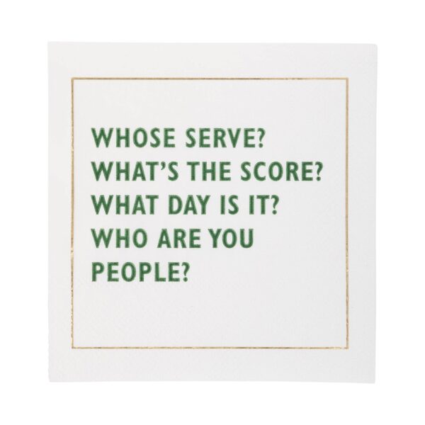 Pickleball Sayings Paper Cocktail Napkin Set - Image 7