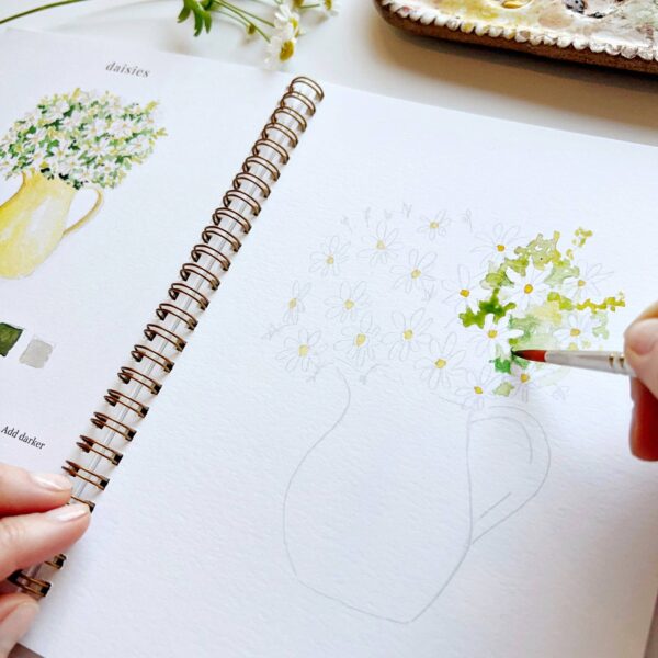 Flowers watercolor workbook - Image 8