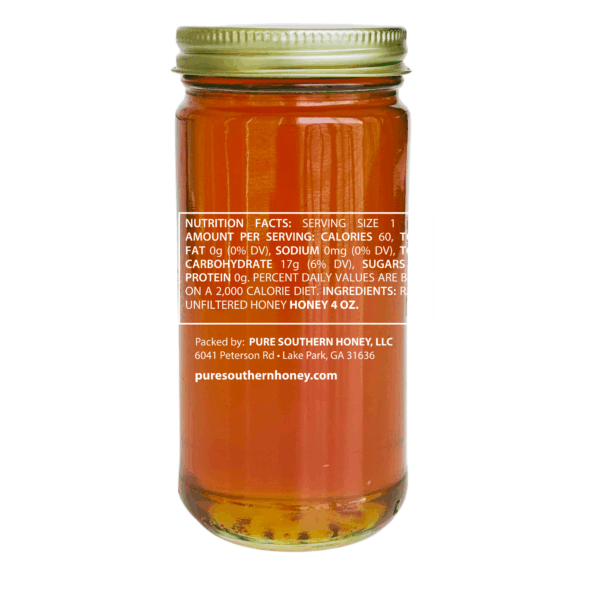 Honey 8 oz. Raw, Unfiltered, and Unheated - Image 2