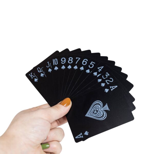 Men's Black Edition Waterproof Card Deck - Image 4