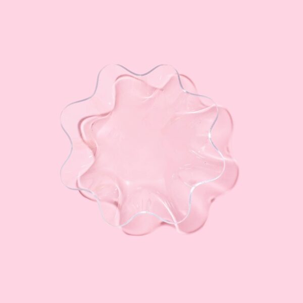 Wavy Acrylic Nesting Bowl - Small - Clear