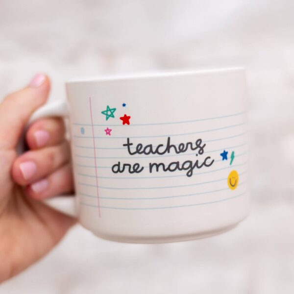 Teachers Are Magic Ceramic Mug - Cream - Image 4