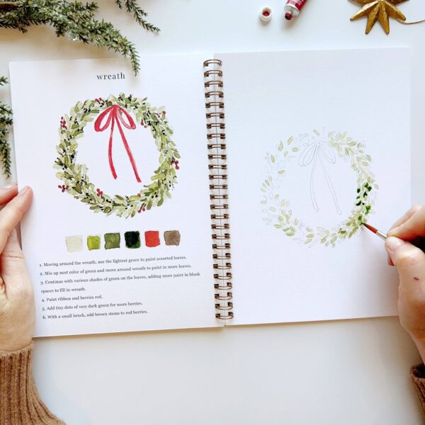 Christmas watercolor workbook - Image 6