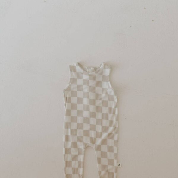 Harem Bamboo Romper | Checkerboard: 12-18 Months - Image 10