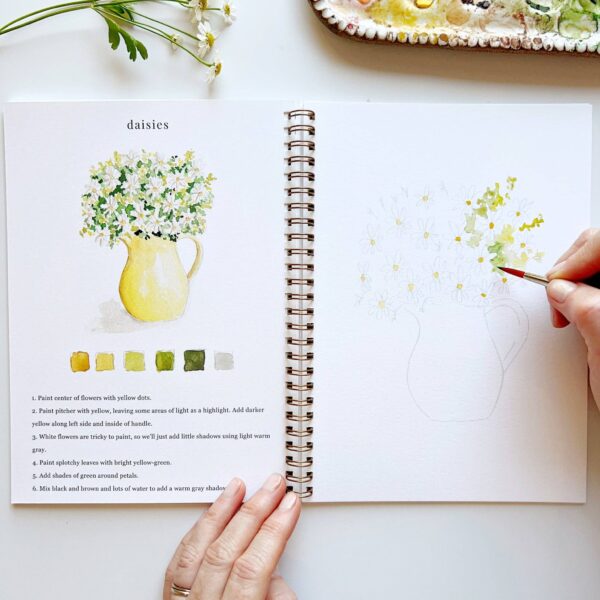 Flowers watercolor workbook - Image 7