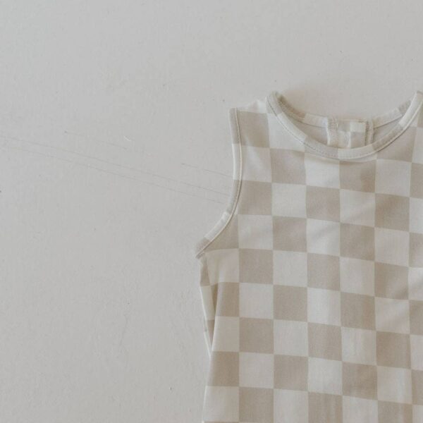Harem Bamboo Romper | Checkerboard: 12-18 Months - Image 11