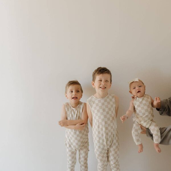Harem Bamboo Romper | Checkerboard: 12-18 Months - Image 13