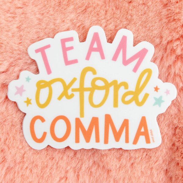 Team Oxford Comma Decal Sticker - Image 2