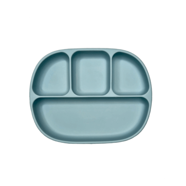 4 Section Suction Plate: Powder Blue