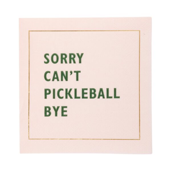 Pickleball Sayings Paper Cocktail Napkin Set - Image 3