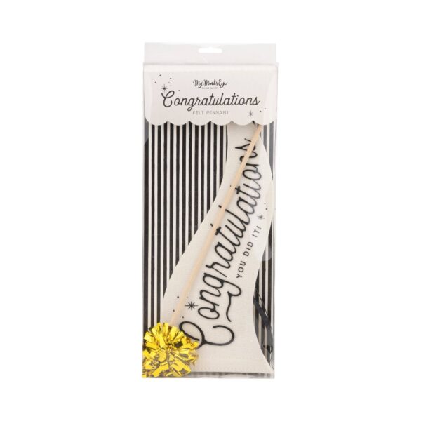 Congratulations Felt Pennant - Image 3